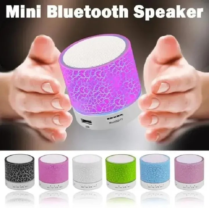 Mini Bluetooth Speakers LED Lights Wireless Portable