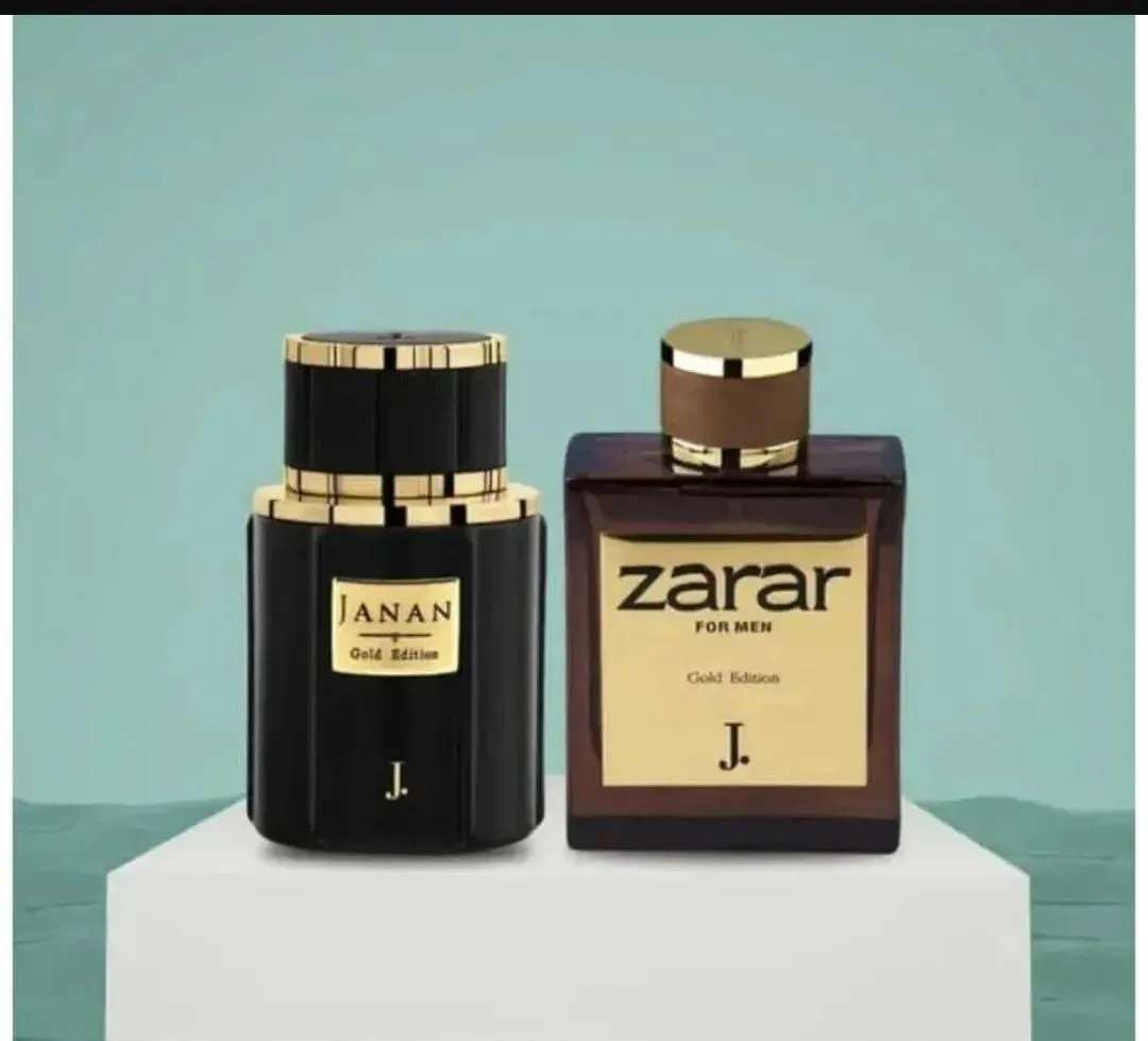 Janan & Zarar 100ml Gold Edition Unisex Perfume Pack - 2 Pcs Long Lasting Fragrance
