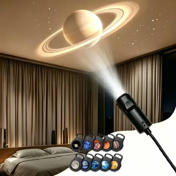 Planet Moon Projector Lamp USB Flexible Night Light